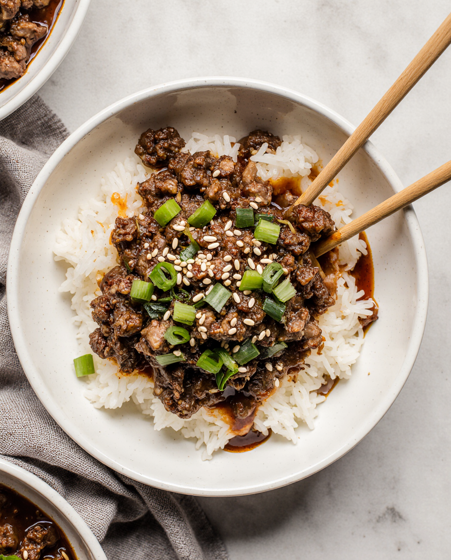 Korean Ground Beef Bowl